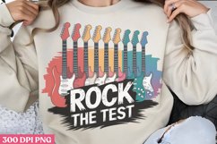 Rock the test PNG, Teachers Testing Day PNG Product Image 1