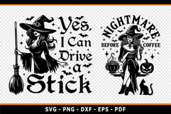 Halloween SVG T Shirt Designs, Witch SVG Product Image 2
