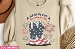 America PNG, Western 4th Of July Sublimation PNG Product Image 3