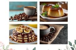 Pancakes Cutting Board, Coffee Cutting Board, Pancake PNG Product Image 3