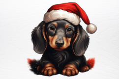 Christmas Dog Sublimation Clipart PNG Product Image 3