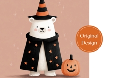 Magic Bear Tumbler Sublimation, Halloween Bear Tumbler PNG Product Image 3