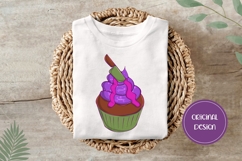 Hand Drawn Halloween Cake Illustration, Halloween Sweets PNG Product Image 3