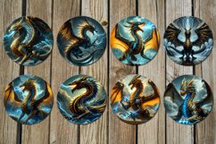 Dragon | fantasy Car coaster &amp; key chain sublimation designs Product Image 3
