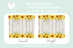 Sunflower Farmhouse Tumbler Sublimation Design PNG Product Image 2