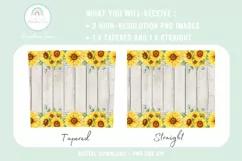 Sunflower Farmhouse Tumbler Sublimation Design PNG Product Image 2
