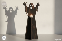 Halloween Candle Holder SVG Bundle | Glowforge | Laser Cut Product Image 3