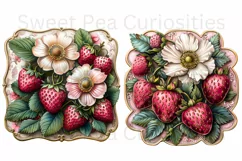 Strawberry, Strawberries, Ephemera, PNG, Clipart Product Image 3