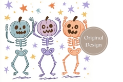 Cartoon Halloween Skull Tumbler Print, Halloween Tumbler PNG Product Image 3