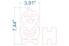 Halloween Phone Stand SVG laser cut file for Glowforge Product Image 3