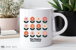 Retro Floral Pattern Illustration For Sublimation PNG Product Image 2