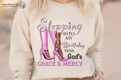 Stepping Into My Birthday PNG Pink Heels Design Files PNG Product Image 5