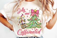 Pink Christmas Coffee Sublimation, Christmas Png Product Image 3