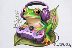 Gamer Animals Clipart Bundle PNG Product Image 8
