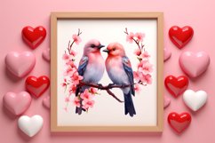 Vintage Valentines Day Flowers Clipart Product Image 3