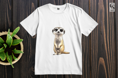 Cute Watercolor Meerkat Clipart Sublimation PNG Product Image 3