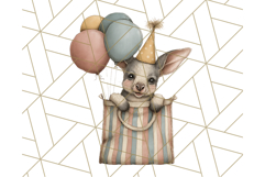 Vintage Carnival Animals Clipart PNG, Retro Circus Elements Product Image 3