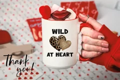 Valentine's Day Love Heart Illustration, Wild At Heart Png Product Image 3