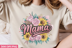 Floral Mama Mom Sublimation PNG Product Image 3