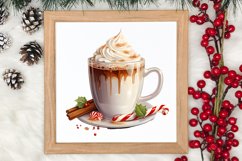 Christmas Coffee Hot Cocoa Sublimation Clipart Product Image 3