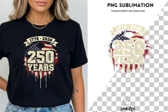 USA 250 Years Shirt PNG | 17762026 Patriotic Design Product Image 1