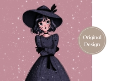 Cartoon Halloween Witch Tumbler, Halloween Tumbler PNG Product Image 3