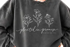 Rooted in Grace Floral Christian PNG, Faith Hope Bloom Chris Product Image 3