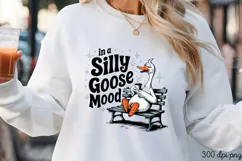 in a Silly Goose Mood PNG, Vintage Silly Goose Sublimatio Product Image 3