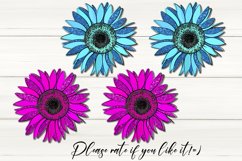 Glitter Sunflower Mug design | Sublimation design bundle Product Image 3