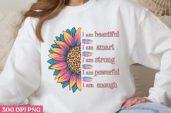 I am beautiful I am smart PNG, Positive Sublimation P Product Image 1