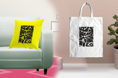 Black Botanical Leaf Abstract Embroidery Design Product Image 3