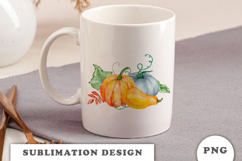 Watercolor Autumn Pumpkins png Product Image 3