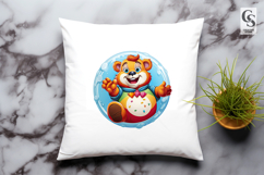 Cute Dessert Bear Character Clipart PNG Product Image 3