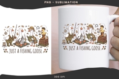 Fishing goose png design for T-shirts Product Image 3