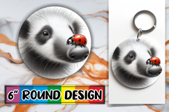Joyful Coaster Round Design PNG, Cute Animals Product Image 1