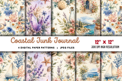 Coastal Junk Journal Pages JPG Product Image 1