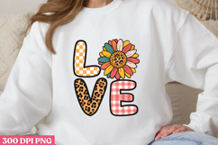 LOVE PNG, Sunflower Sublimation PNG Product Image 3