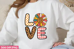 LOVE PNG, Sunflower Sublimation PNG Product Image 3