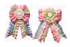 Bows, Ribbon, Lace , Clipart, Ephemera, PNG, Junk Journal Product Image 3