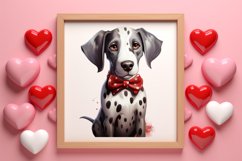 Cute Valentine Dog Clipart, Valentines Day Dog Clipart Product Image 3