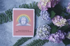 Cat sympathy e-card, Loss of pet, 2 size options, PNG, PDF Product Image 5