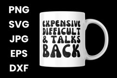 Funny Expensive Difficult and Talks Back Humor SVG Product Image 3