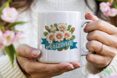 USA State Flowers Embroidery Clipart Product Image 3