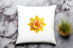Yellow Daffodil Flowers Clipart Sublimation PNG Product Image 3