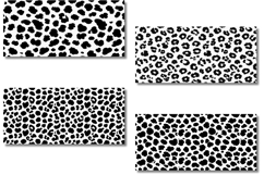 Black and White Leopard Print Patterns Vector Product Image 3