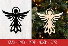 Christmas Angel laser SVG PNG| Christmas ornament Product Image 2