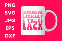 Pink Funny Expensive Difficult and Talks Back Humor SVG Product Image 3