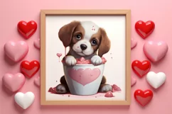 Valentines Day Dog Clipart, Valentines PNG Product Image 3