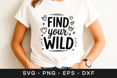 Find Your Wild Motivation Quote SVG PNG Product Image 1