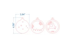 Deer Christmas Tree Toy SVG laser cut file for Glowforge Product Image 4